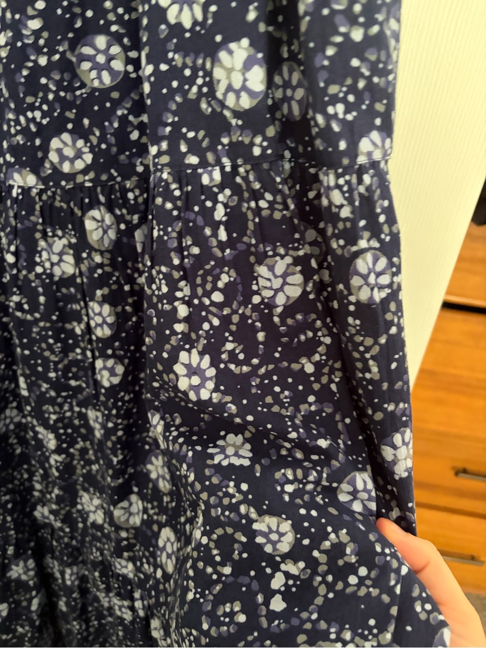 Madewell Navy and White Floral Sundress - Picture 2 of 3